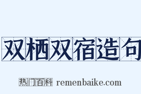 双栖双宿造句是什么意思的图片